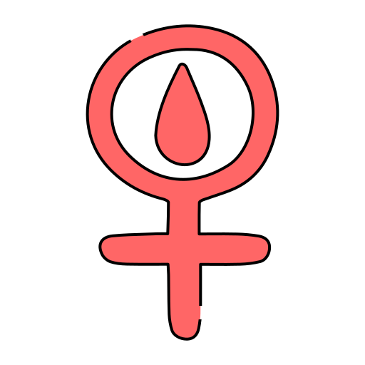 menstruatie Generic Thin Outline Color icoon