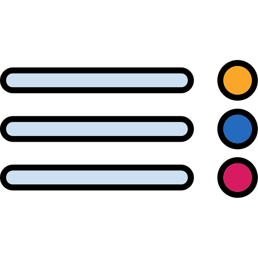 menu Generic Outline Color ikona