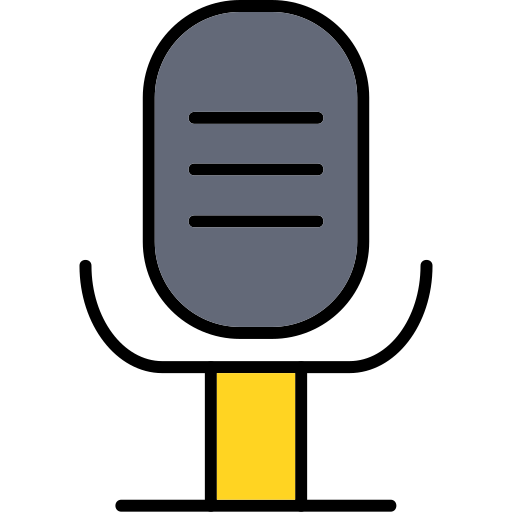 音声マイク Generic Outline Color icon