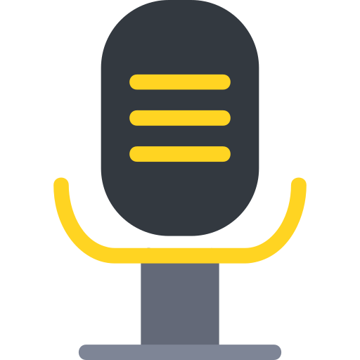 mikrofon głosowy Generic Flat ikona