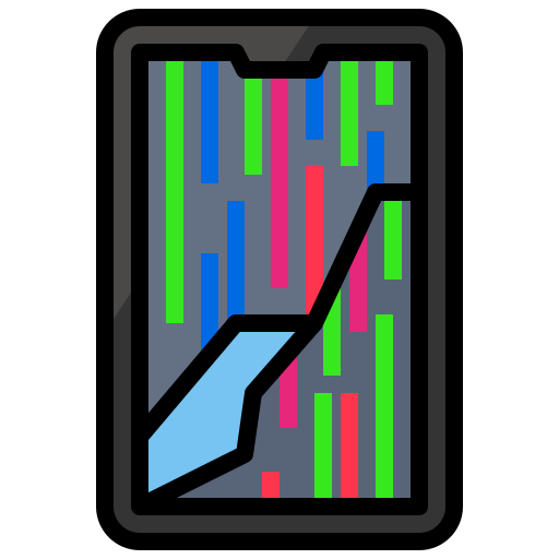Broken Generic Outline Color icon