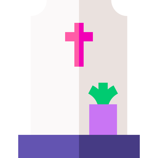 lápida sepulcral Basic Straight Flat icono