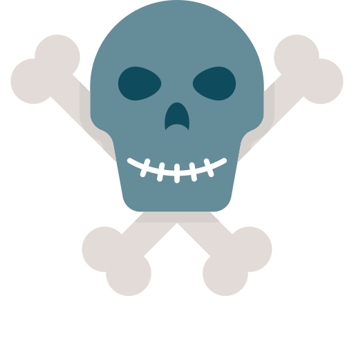 schedel Generic Flat icoon