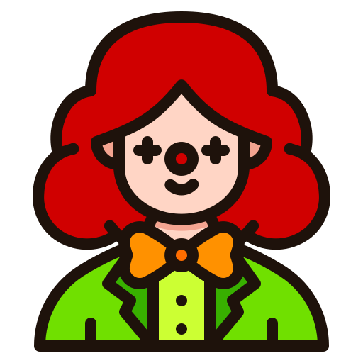 clown Generic Outline Color icon