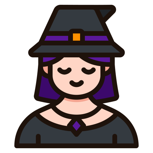 Witch Generic Outline Color icon