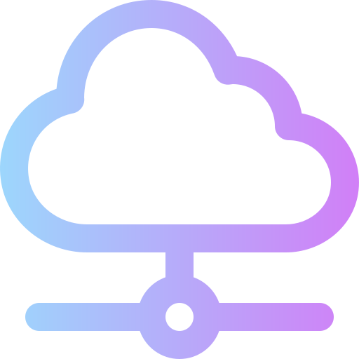 Cloud Computing Super Basic Rounded Gradient icon