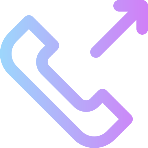 Outcoming call Super Basic Rounded Gradient icon