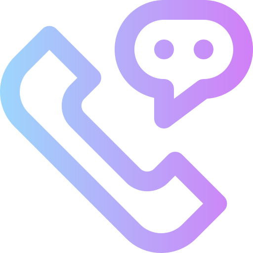 telefoongesprek Super Basic Rounded Gradient icoon