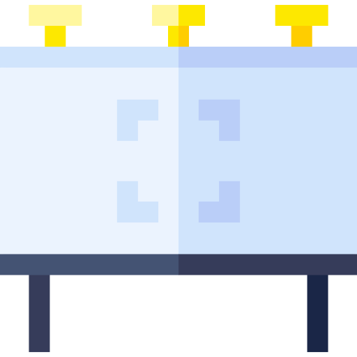 cartelera Basic Straight Flat icono
