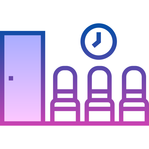 대기실 Detailed bright Gradient icon