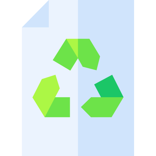 papier recyclé Basic Straight Flat Icône