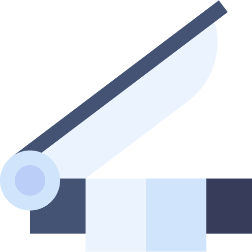 corte de papel Basic Straight Flat icono