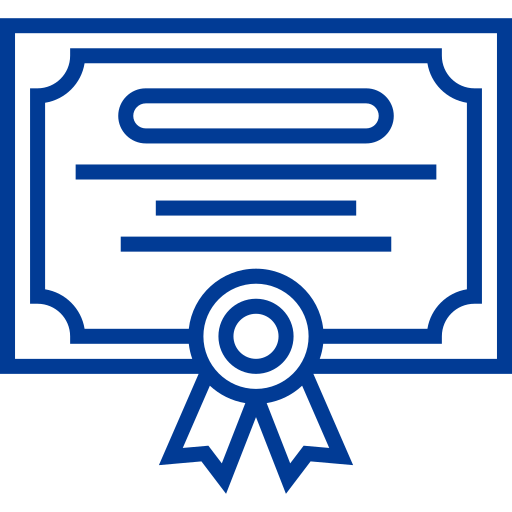 certificado Detailed bright Lineal icono