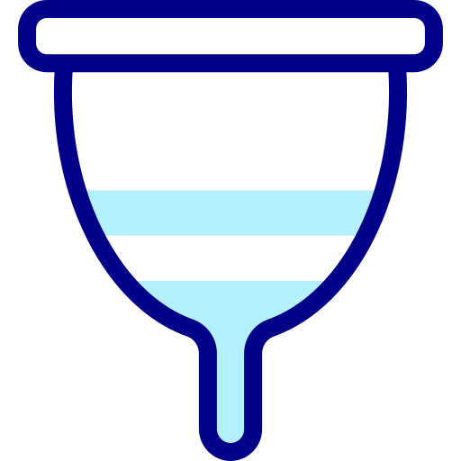Менструальная чаша Detailed Mixed Lineal color иконка