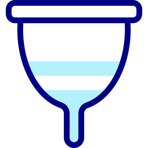 생리컵 Detailed Mixed Lineal color icon