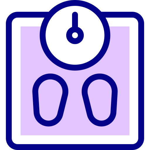 Weight Scale Detailed Mixed Lineal color icon