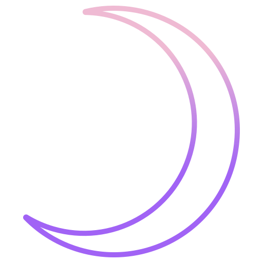 luna Generic gradient outline icona