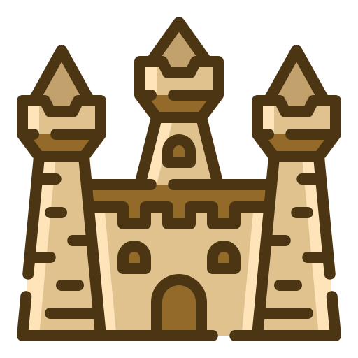 castle Generic Outline Color icon