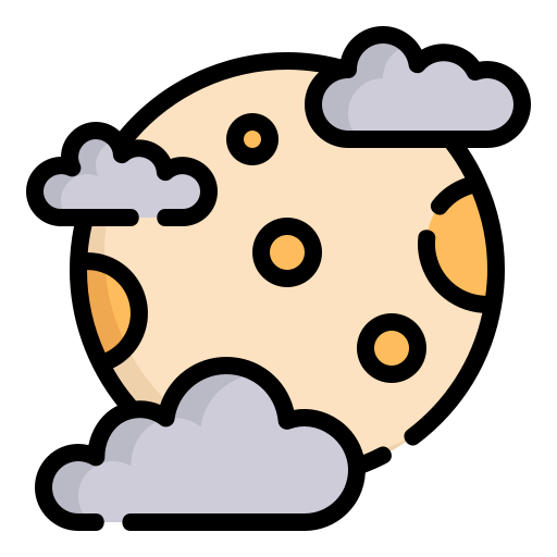 Full moon Generic Outline Color icon