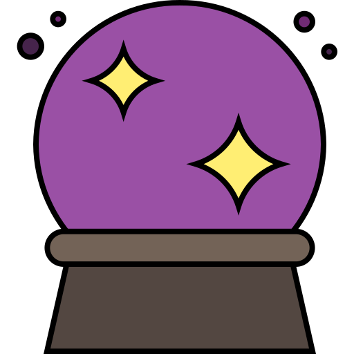 bola de cristal Generic Outline Color icono