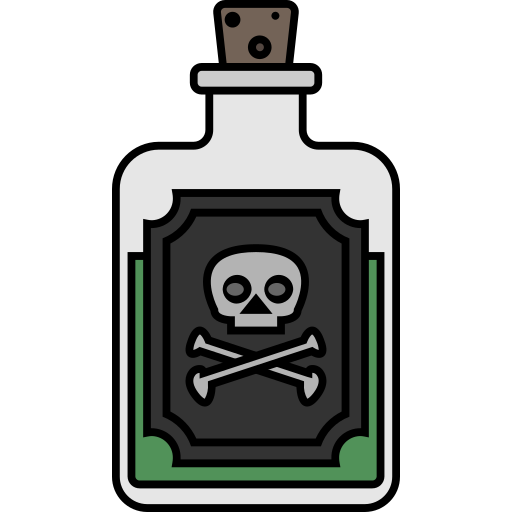 Poison Generic Outline Color icon