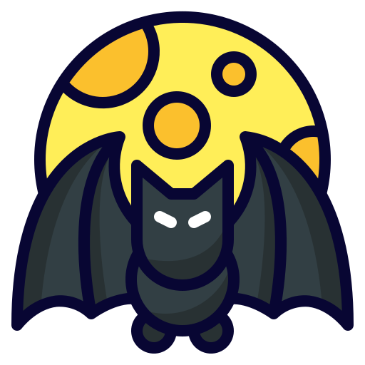 Bat Generic Outline Color icon