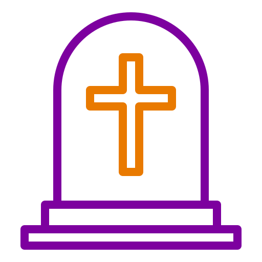 Grave Generic Outline Color icon