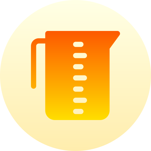 Measuring cup Basic Gradient Circular icon