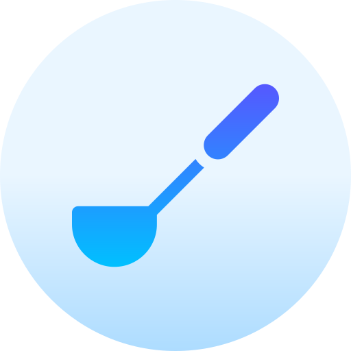 국자 Basic Gradient Circular icon