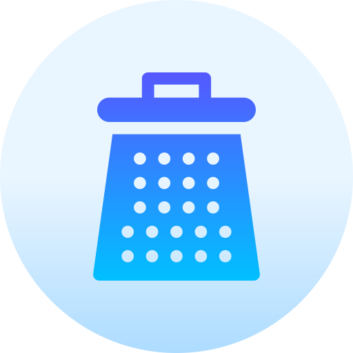 Cheese grater Basic Gradient Circular icon