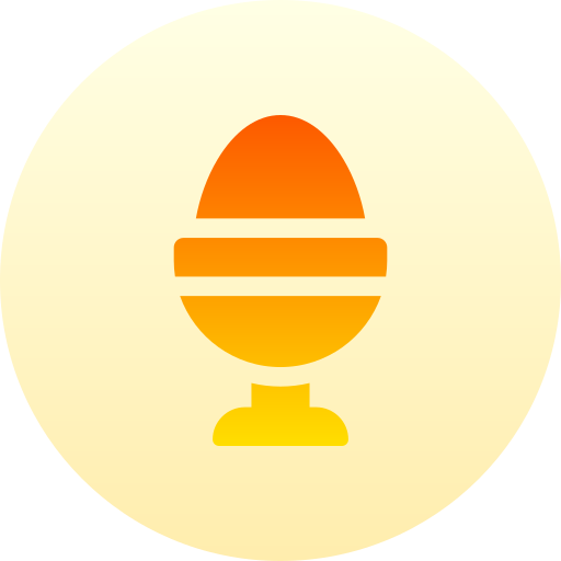 Boiled Egg Basic Gradient Circular icon