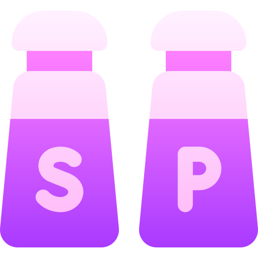 Соль и перец Basic Gradient Gradient иконка