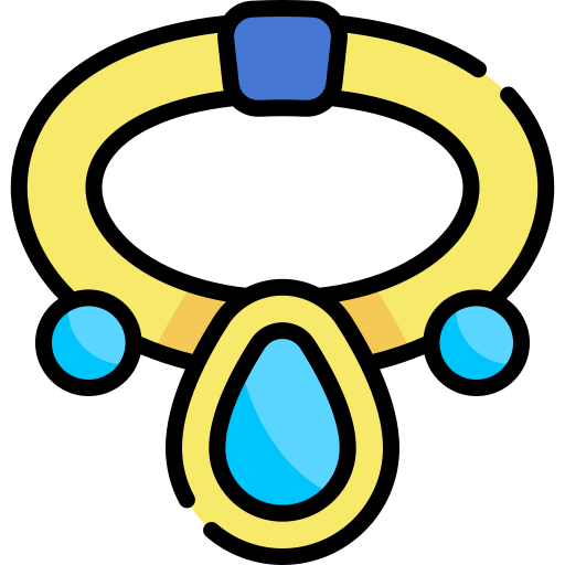 collar Kawaii Lineal color icono