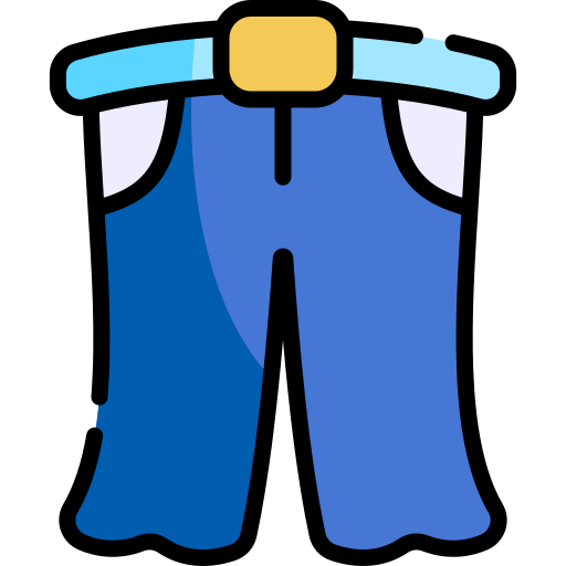 pantalones Kawaii Lineal color icono