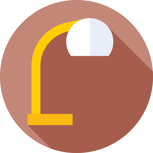 bureaulamp Flat Circular Flat icoon