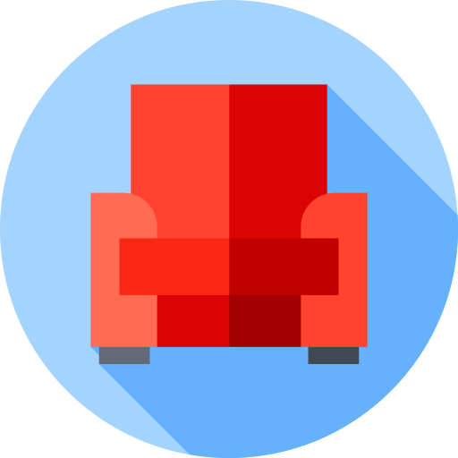 sillón Flat Circular Flat icono