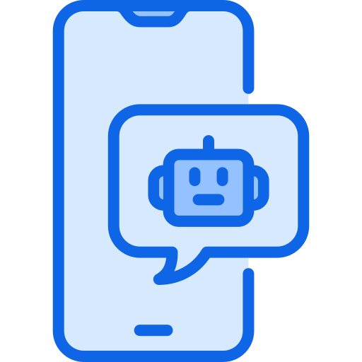 chatbot Generic Blue Ícone