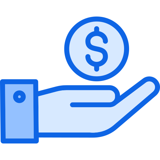 Cash payment Generic Blue icon