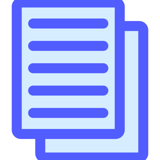 書類 Generic Blue icon