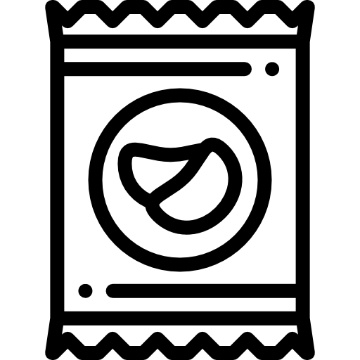 frytki Detailed Rounded Lineal ikona