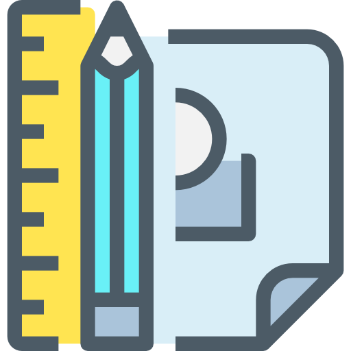 Pencil Accurate Lineal Color icon