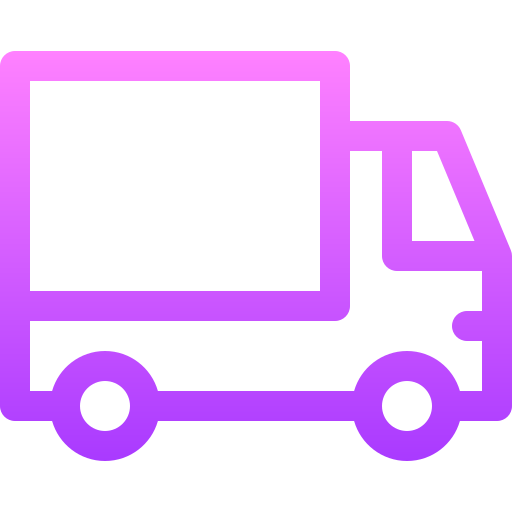 ciężarówka dostawcza Basic Gradient Lineal color ikona
