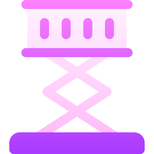 elevador de tijera Basic Gradient Gradient icono