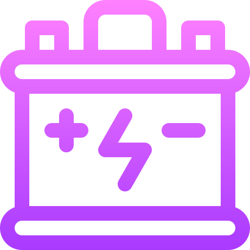 batería Basic Gradient Lineal color icono