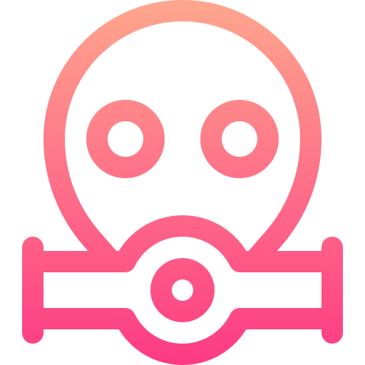 Gas mask Basic Gradient Lineal color icon