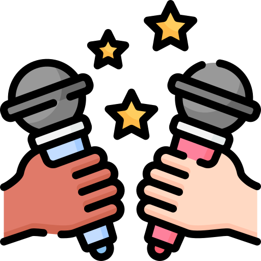 Karaoke Special Lineal color icon