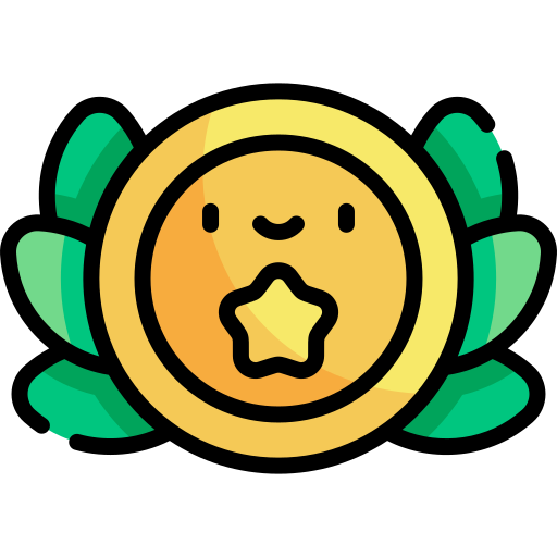 medaille Kawaii Lineal color icon