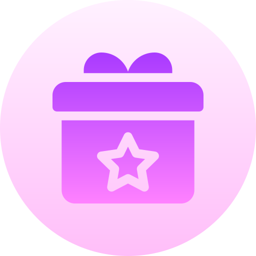 선물 상자 Basic Gradient Circular icon