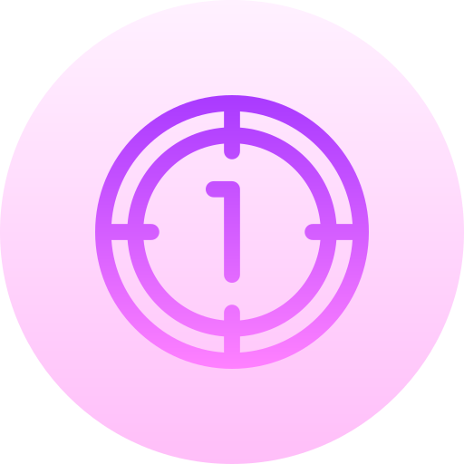 cible Basic Gradient Circular Icône