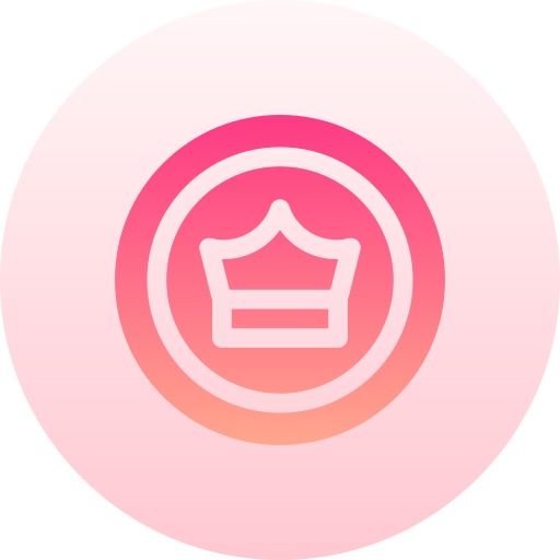 Badge Basic Gradient Circular icon